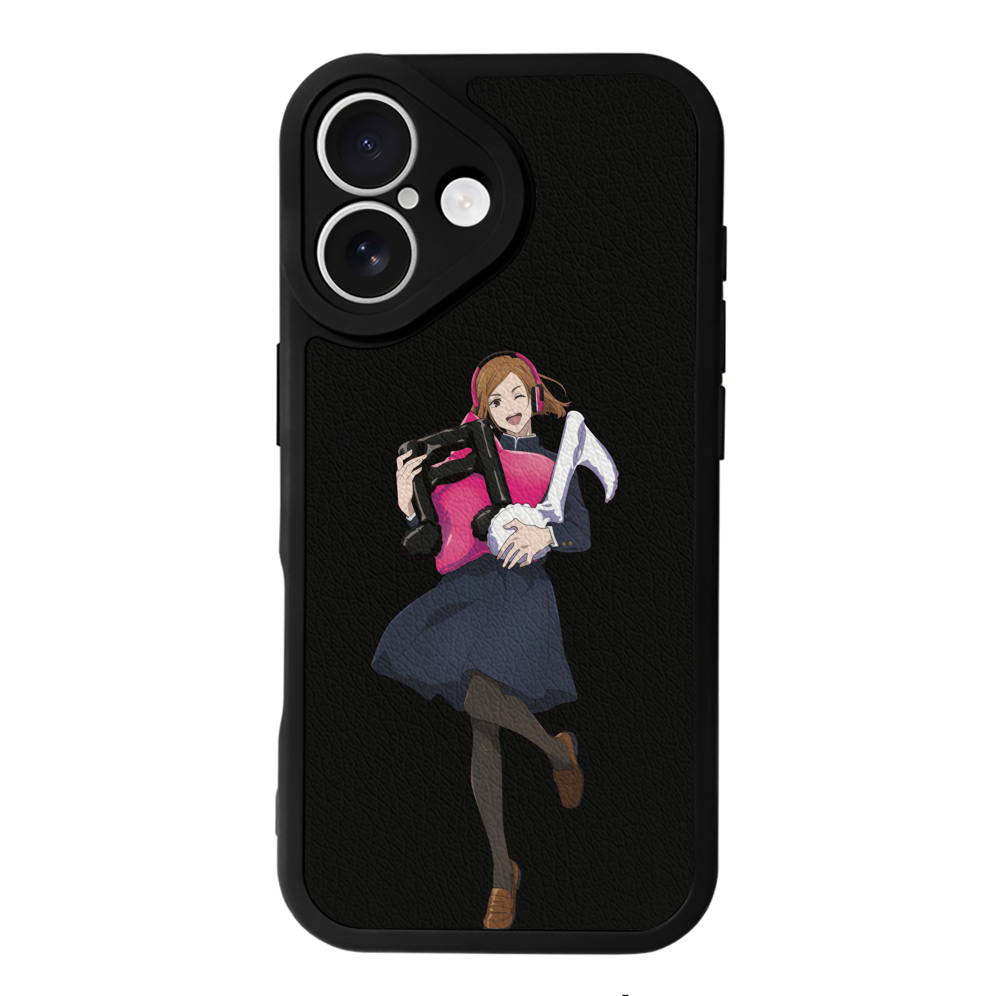 （画像用） 呪術廻戦 Jujutsu Kaisen 【iPhone 16シリーズ対応】シリコンスマホケース（レザー調） 材質：シリコン